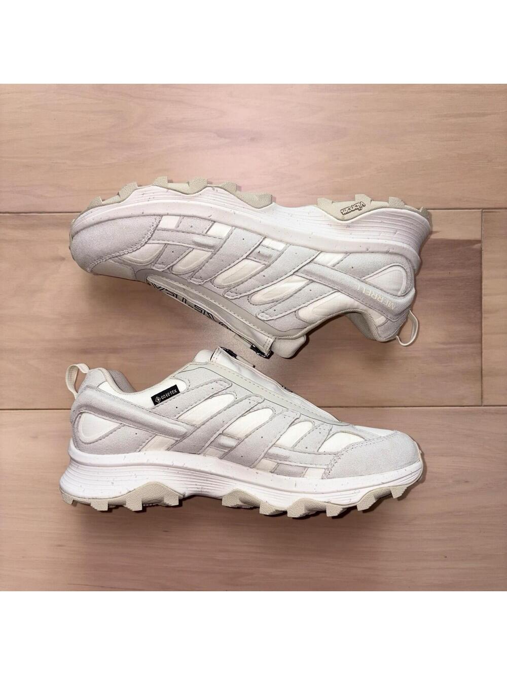 Merrell Hybrid Zip GTX Womens Size 10 White Trail Hiking Shoes Vibram - Picture 3 of 8